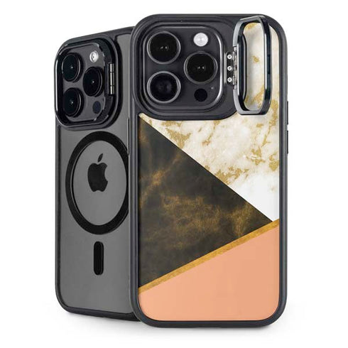 Colored Marble iPhone 16 Pro Max Kickstand Case