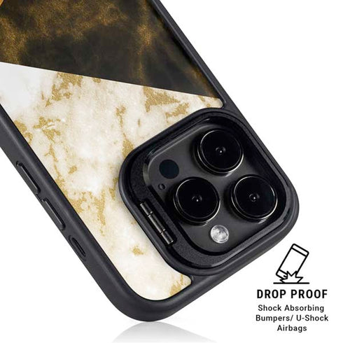 Colored Marble iPhone 16 Pro Max Kickstand Case