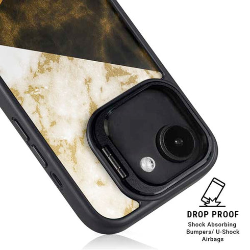 Colored Marble iPhone 16e Kickstand Case