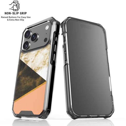 Colored Marble iPhone 18 Pro Clear Case