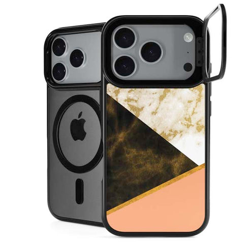 Colored Marble iPhone 18 Pro Kickstand Case