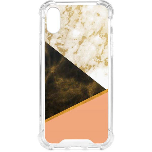 Colored Marble iPhone XS Clear Case