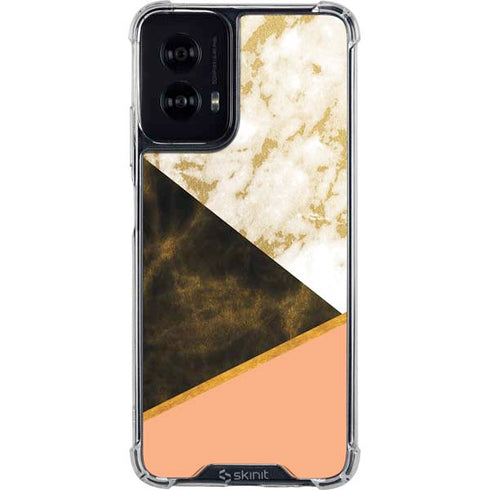 Colored Marble Moto G Power 5G (2024) Clear Case