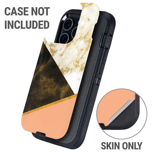 Colored Marble Otterbox Defender iPhone Skin