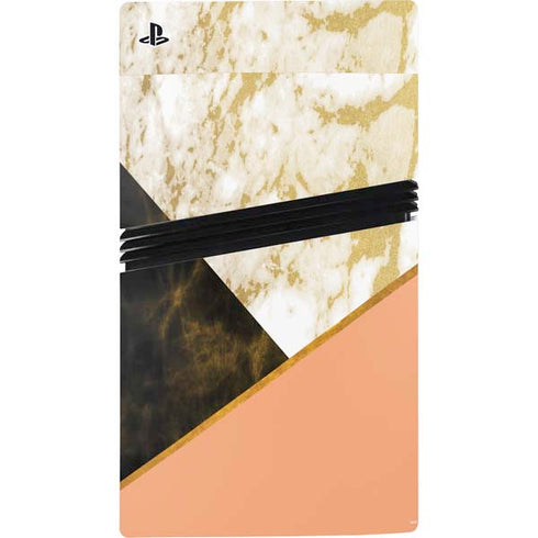 Colored Marble PS5 Pro Disk Bundle Skin