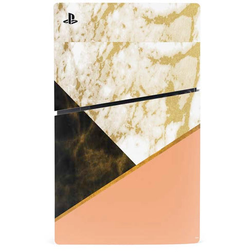 Colored Marble PS5 Slim Digital Edition Console Skin
