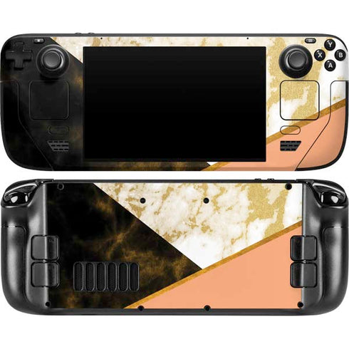 Colored Marble Steam Deck Handheld Gaming Computer OLED Skin