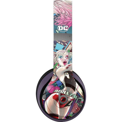 DC Comics Harley Quinn Action Pose Beats Solo 4 Wireless Headphones Skin