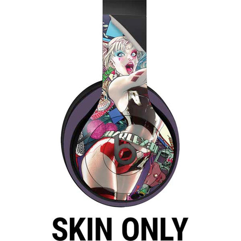 DC Comics Harley Quinn Action Pose Beats Studio Pro Wireless Headphones Skin