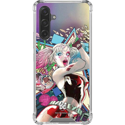 DC Comics Harley Quinn Action Pose Galaxy A17 Clear Case