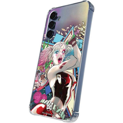 DC Comics Harley Quinn Action Pose Galaxy A35 5G Clear Case