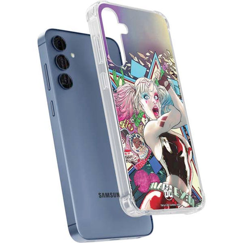 DC Comics Harley Quinn Action Pose Galaxy A35 5G Clear Case
