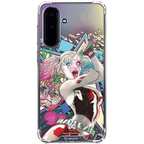 DC Comics Harley Quinn Action Pose Galaxy A36 5G Clear Case