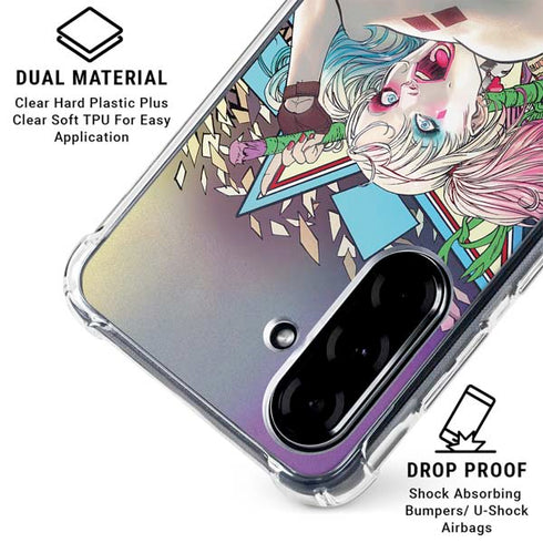 DC Comics Harley Quinn Action Pose Galaxy A36 5G Clear Case