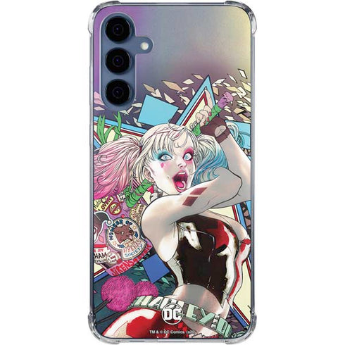 DC Comics Harley Quinn Action Pose Galaxy A55 5G Clear Case
