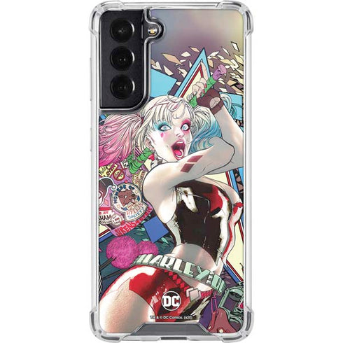 DC Comics Harley Quinn Action Pose Galaxy S22 Clear Case