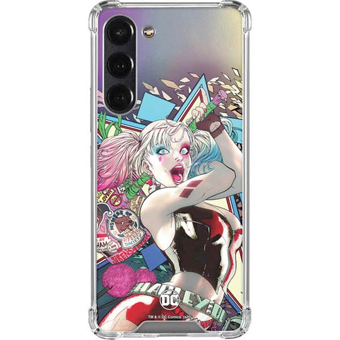 DC Comics Harley Quinn Action Pose Galaxy S24 FE Clear Case