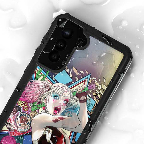 DC Comics Harley Quinn Action Pose Galaxy S24 Plus Waterproof Case
