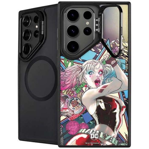 DC Comics Harley Quinn Action Pose Galaxy S25 Ultra Kickstand Case