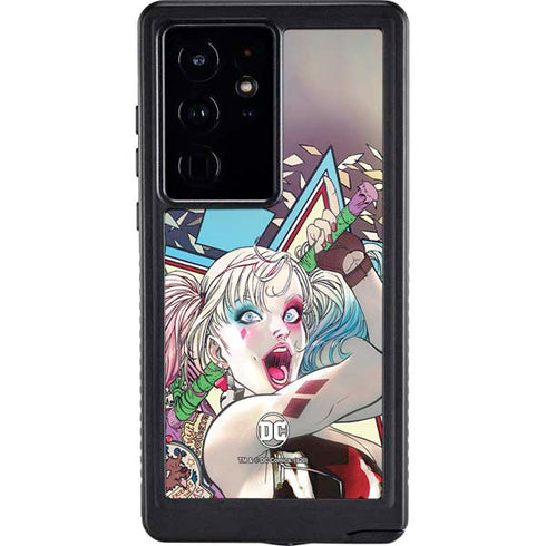 DC Comics Harley Quinn Action Pose Galaxy S24 Ultra Waterproof Case