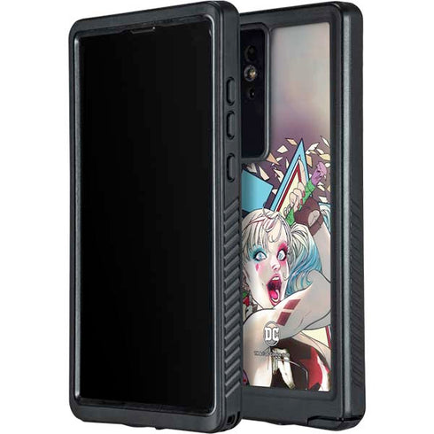 DC Comics Harley Quinn Action Pose Galaxy S24 Ultra Waterproof Case
