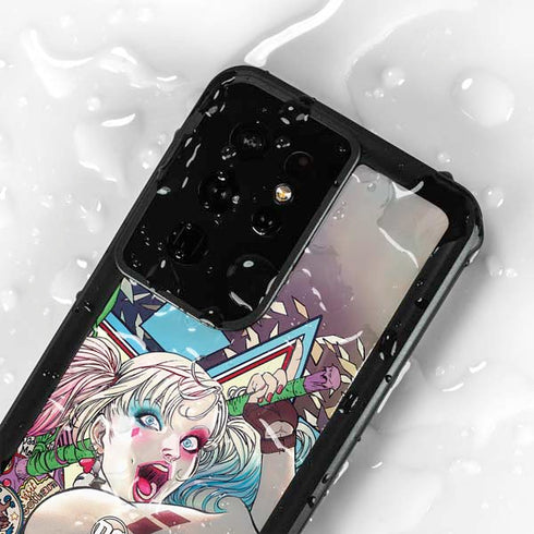 DC Comics Harley Quinn Action Pose Galaxy S24 Ultra Waterproof Case