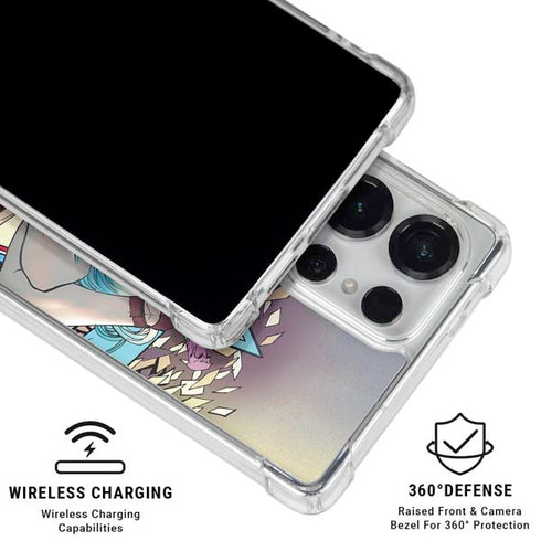 DC Comics Harley Quinn Action Pose Galaxy S25 Ultra Clear Case