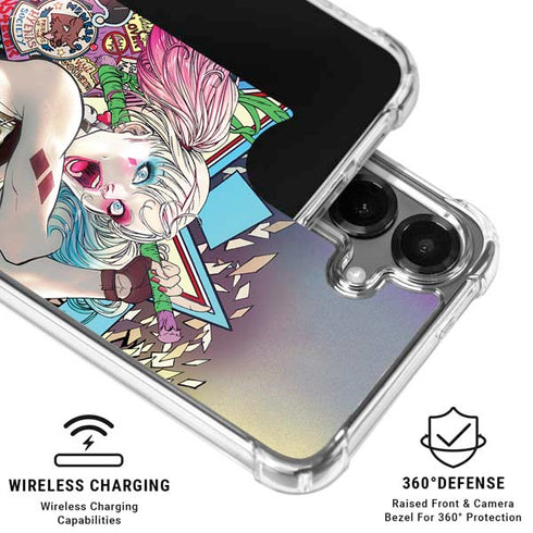 DC Comics Harley Quinn Action Pose Galaxy S26 Clear Case