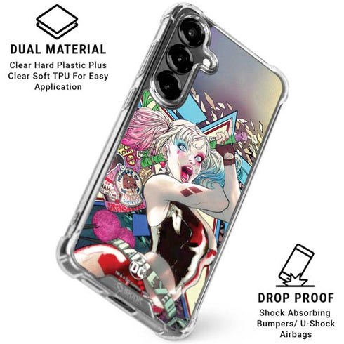 DC Comics Harley Quinn Action Pose Galaxy S26 Clear Case