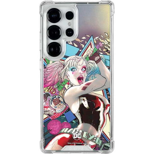 DC Comics Harley Quinn Action Pose Galaxy S26 Ultra Clear Case
