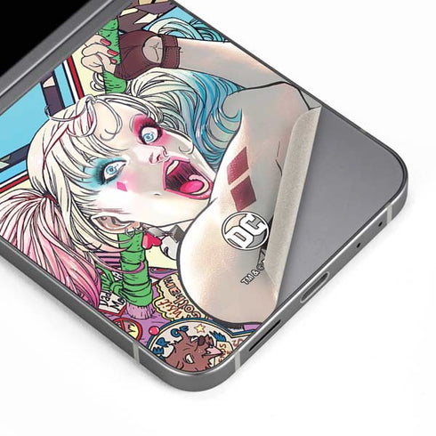 DC Comics Harley Quinn Action Pose Galaxy Z Flip6 Skin