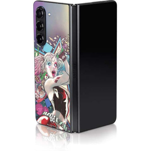 DC Comics Harley Quinn Action Pose Galaxy Z Fold5 5G Skin