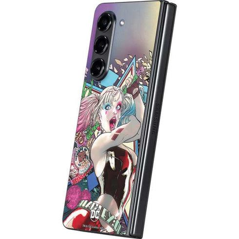 DC Comics Harley Quinn Action Pose Galaxy Z Fold5 5G Skin
