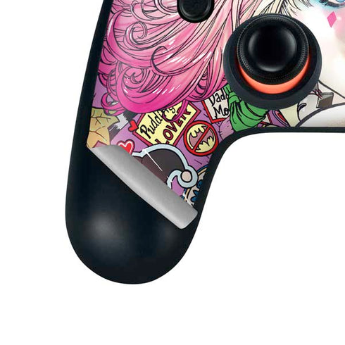 DC Comics Harley Quinn Action Pose Google Stadia Controller Skin