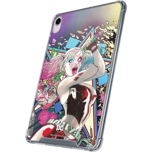 DC Comics Harley Quinn Action Pose iPad 11th Gen (2025) Clear Case