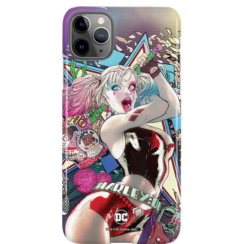 DC Comics Harley Quinn Action Pose iPhone Cases