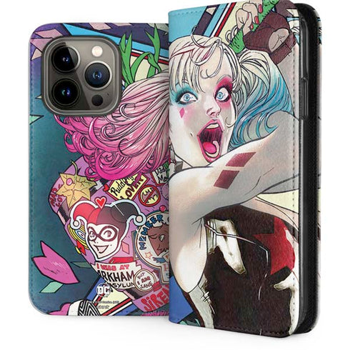 DC Comics Harley Quinn Action Pose iPhone 13 Pro Folio Case