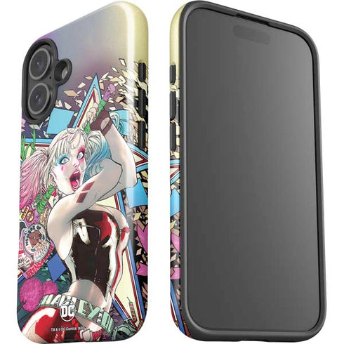 DC Comics Harley Quinn Action Pose iPhone 16 Impact Case