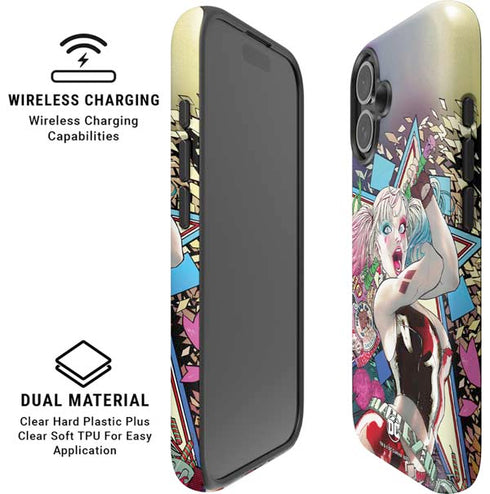 DC Comics Harley Quinn Action Pose iPhone 16 Magsafe Impact Case