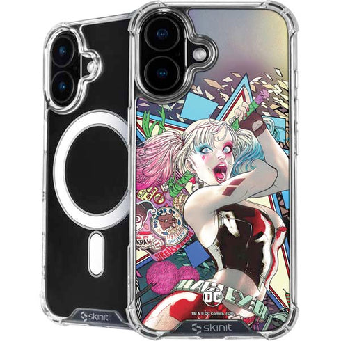 DC Comics Harley Quinn Action Pose iPhone 16 Plus MagSafe Case
