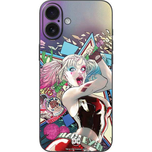 DC Comics Harley Quinn Action Pose iPhone 16 Plus Skin