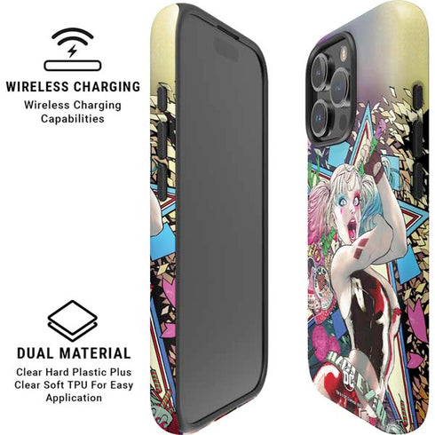 DC Comics Harley Quinn Action Pose iPhone 16 Pro Magsafe Impact Case