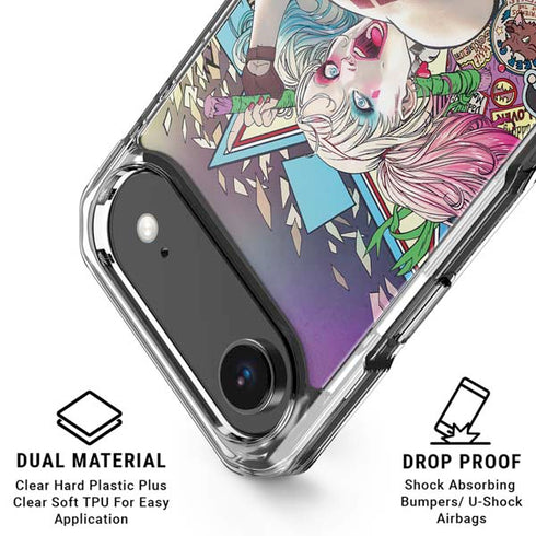 DC Comics Harley Quinn Action Pose iPhone 17 Air Clear Case