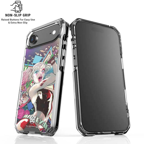 DC Comics Harley Quinn Action Pose iPhone 17 Air Clear Case
