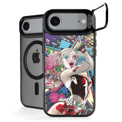 DC Comics Harley Quinn Action Pose iPhone 17 Air Kickstand Case