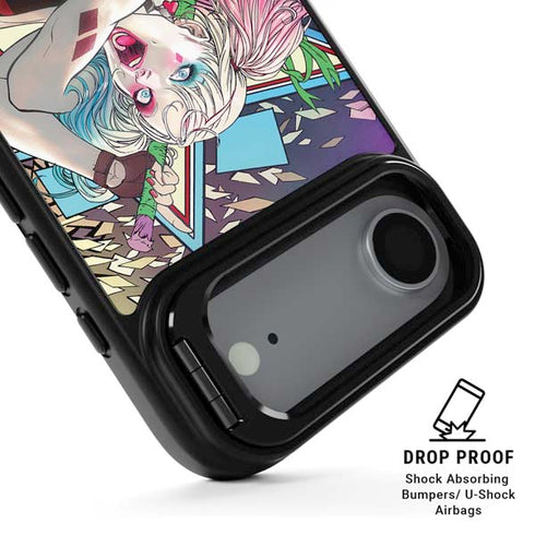 DC Comics Harley Quinn Action Pose iPhone 17 Air Kickstand Case