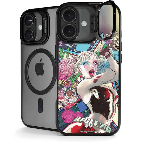 DC Comics Harley Quinn Action Pose iPhone 17 Kickstand Case