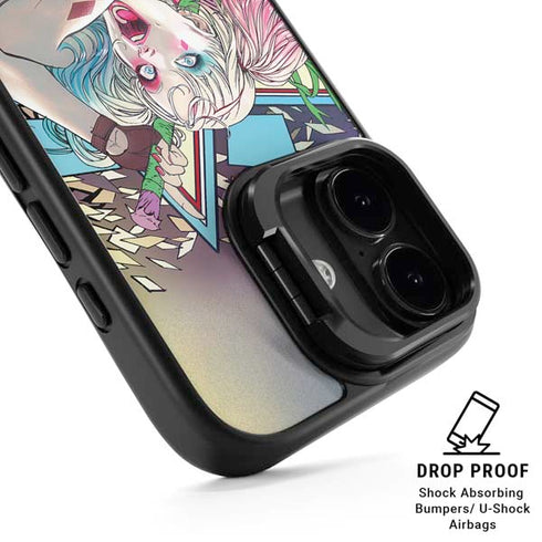 DC Comics Harley Quinn Action Pose iPhone 17 Kickstand Case