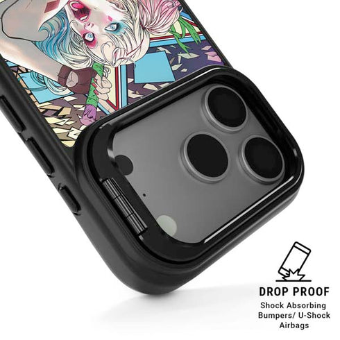 DC Comics Harley Quinn Action Pose iPhone 17 Pro Kickstand Case