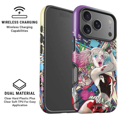DC Comics Harley Quinn Action Pose iPhone 17 Pro Max Magsafe Impact Case
